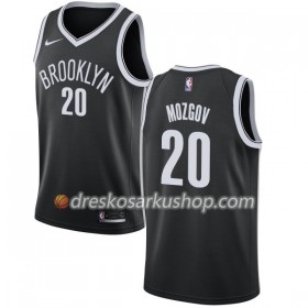 Muški NBA Dres Brooklyn Nets Timofey Mozgov 20 Nike 2017-18 Crna Swingman